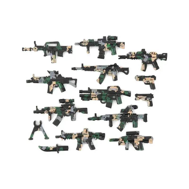 Lego Compatible Military Building Blocks Set With Weapons - ToylandEU