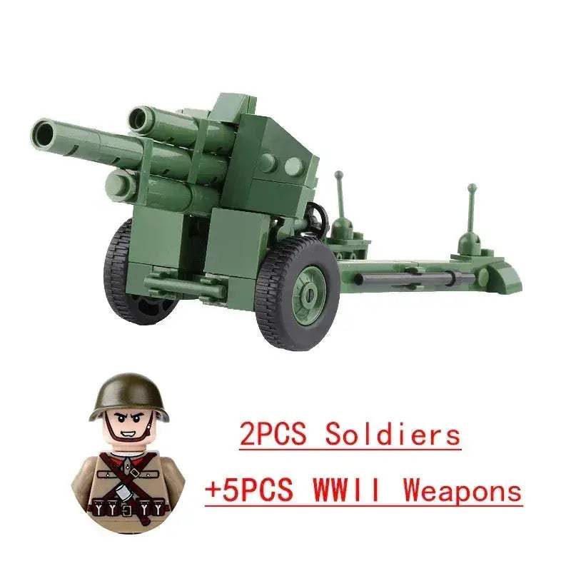 Lego Compatible Military Building Blocks Set With Weapons - ToylandEU