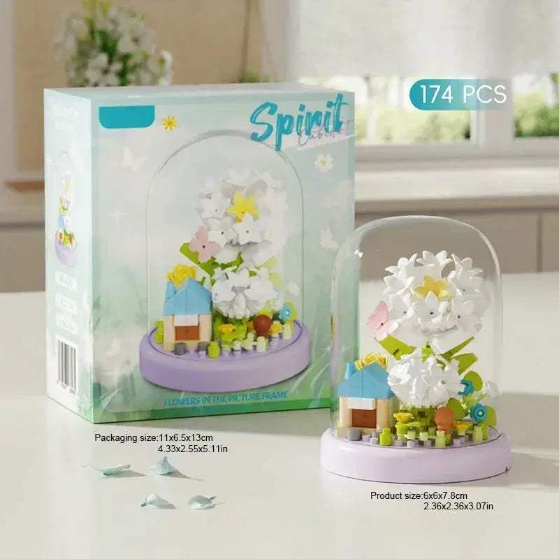 MOC Lego Compatible Potted Eternal Flower Building Block - ToylandEU