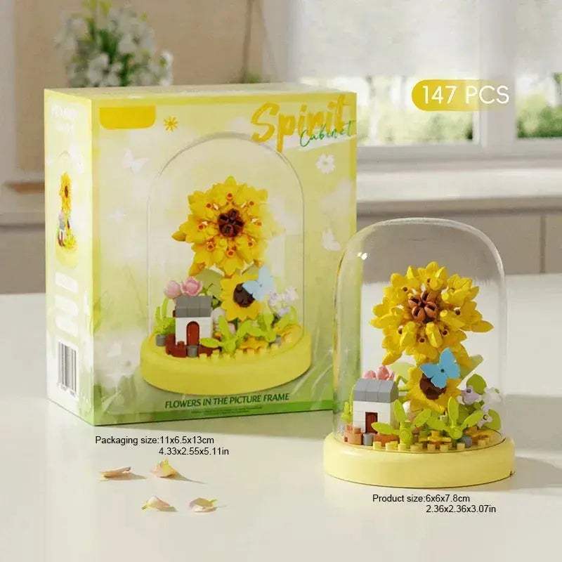 MOC Lego Compatible Potted Eternal Flower Building Block - ToylandEU