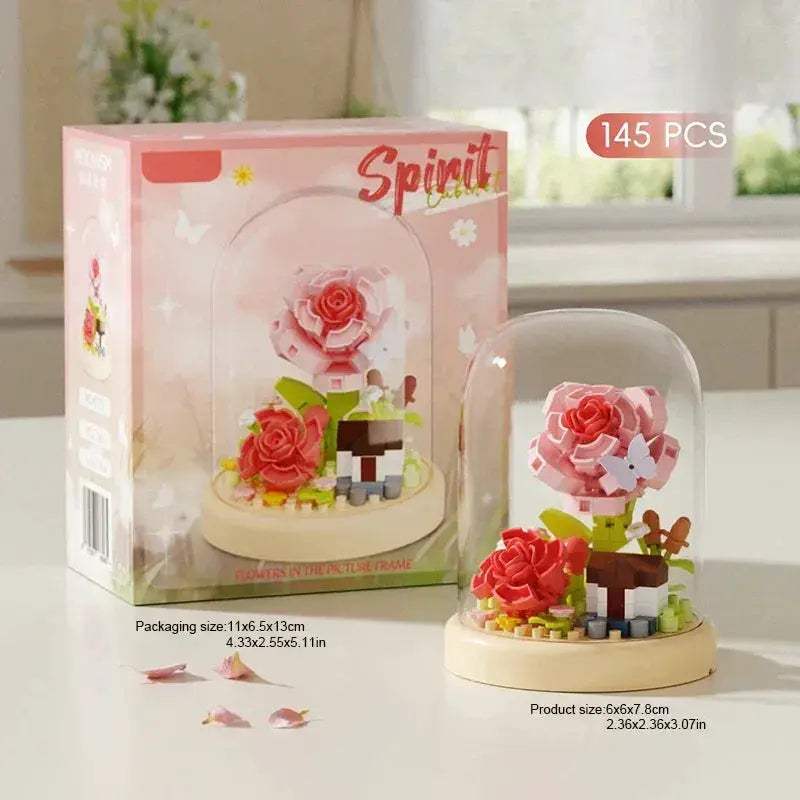 MOC Lego Compatible Potted Eternal Flower Building Block - ToylandEU