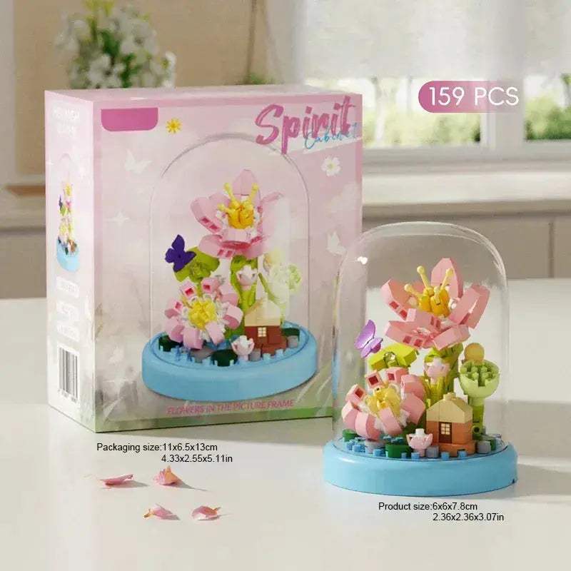 MOC Lego Compatible Potted Eternal Flower Building Block - ToylandEU
