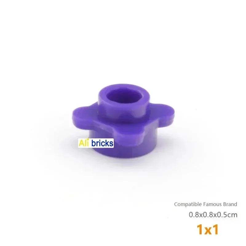 MOC Lego Compatible Round 1x1 Flower Edge Plates Multi Color Blocks - ToylandEU