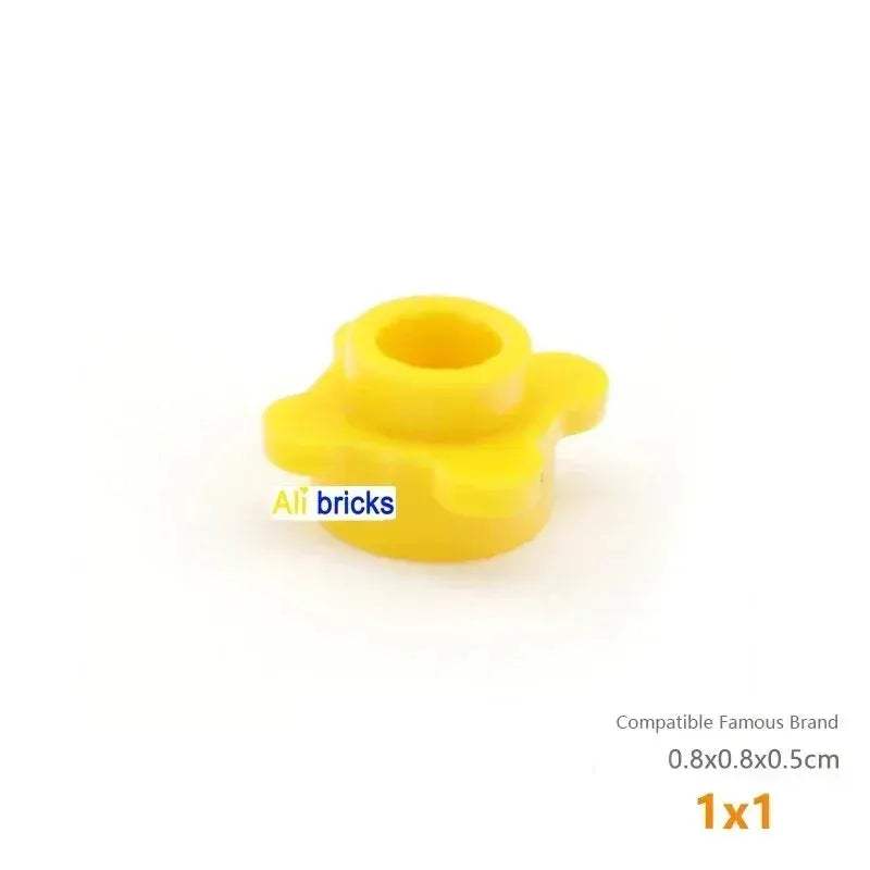 MOC Lego Compatible Round 1x1 Flower Edge Plates Multi Color Blocks - ToylandEU