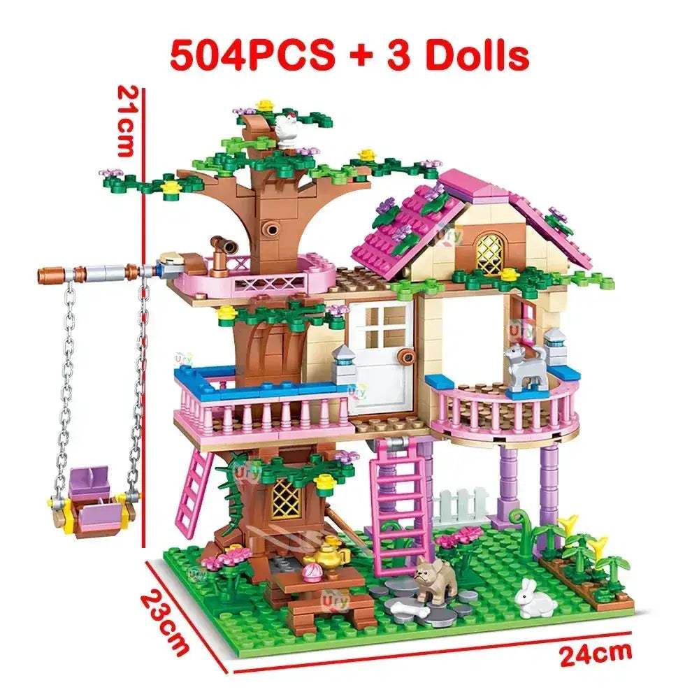 Lego Compatible Tree House Building Blocks Set For Kids - ToylandEU