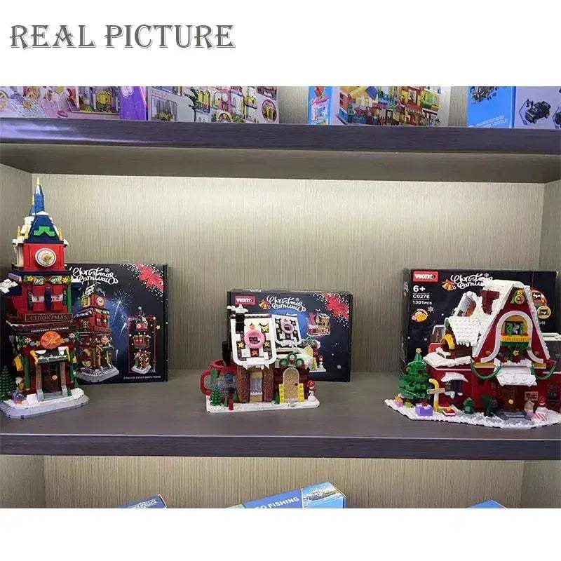Lego Compatible Winter Village Christmas House Building Blocks - ToylandEU