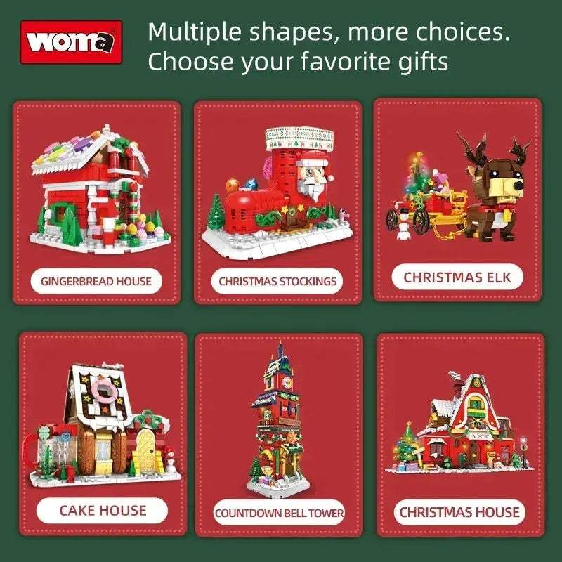 Lego Compatible Winter Village Christmas House Building Blocks - ToylandEU
