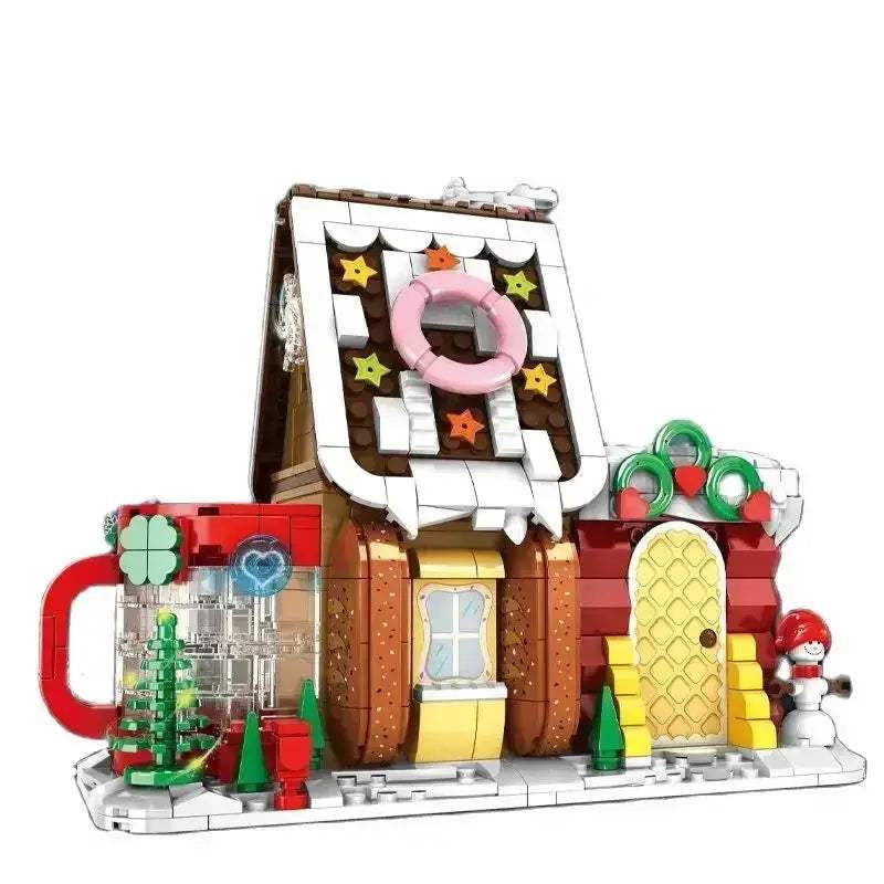 Lego Compatible Winter Village Christmas House Building Blocks - ToylandEU