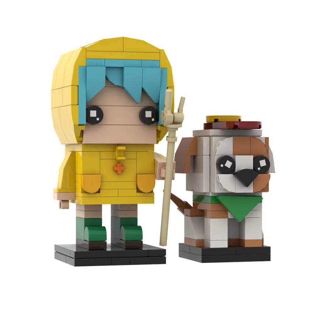 MOC Luce BrickheadZ Model Building Blocks Anime Girl Figure Building Bricks MOC - ToylandEU