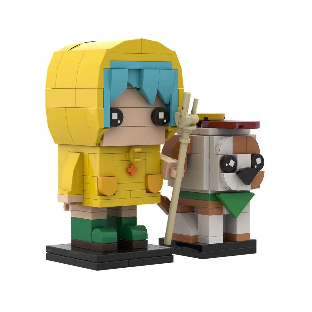 MOC Luce BrickheadZ Model Building Blocks Anime Girl Figure Building Bricks MOC - ToylandEU