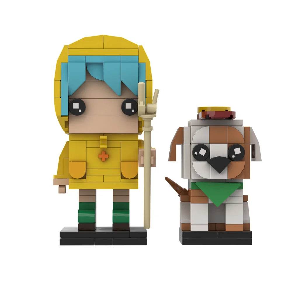 MOC Luce BrickheadZ Model Building Blocks Anime Girl Figure Building Bricks MOC - ToylandEU