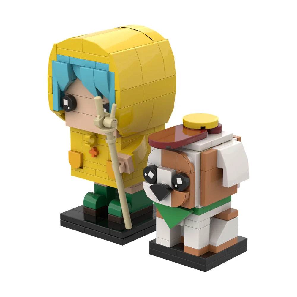 MOC Luce BrickheadZ Model Building Blocks Anime Girl Figure Building Bricks MOC - ToylandEU