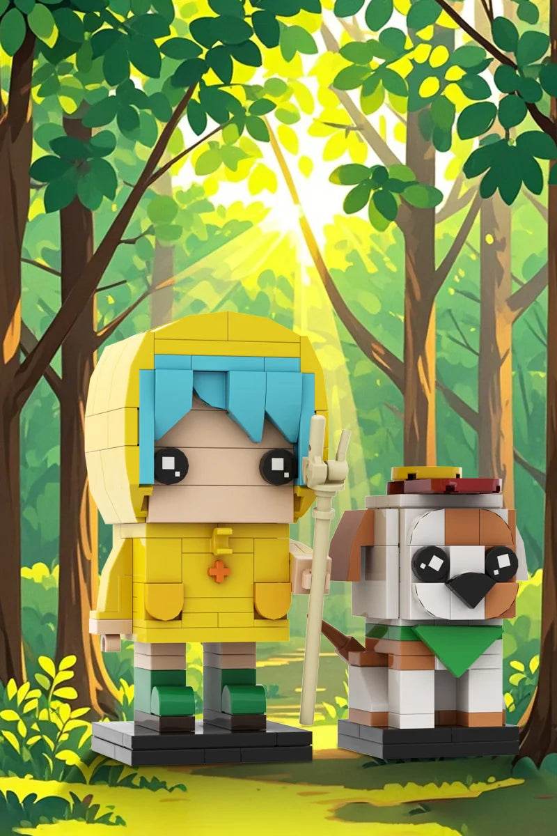 MOC Luce BrickheadZ Model Building Blocks Anime Girl Figure Building Bricks MOC - ToylandEU