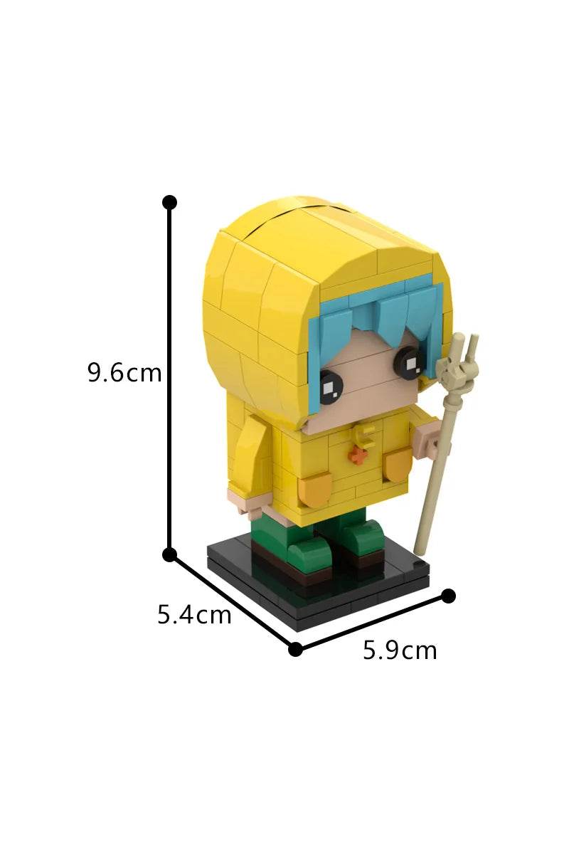 MOC Luce BrickheadZ Model Building Blocks Anime Girl Figure Building Bricks MOC - ToylandEU