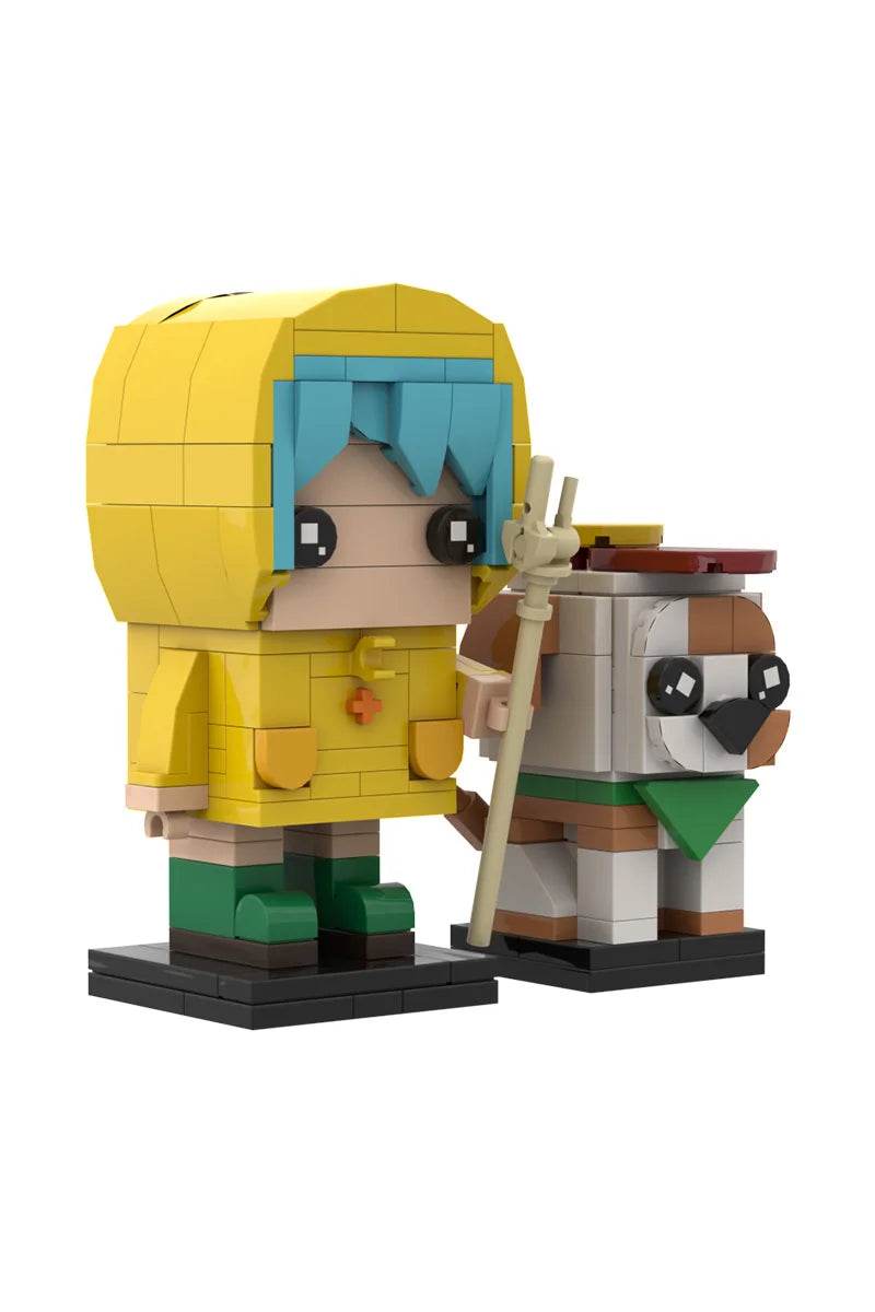 MOC Luce BrickheadZ Model Building Blocks Anime Girl Figure Building Bricks MOC - ToylandEU