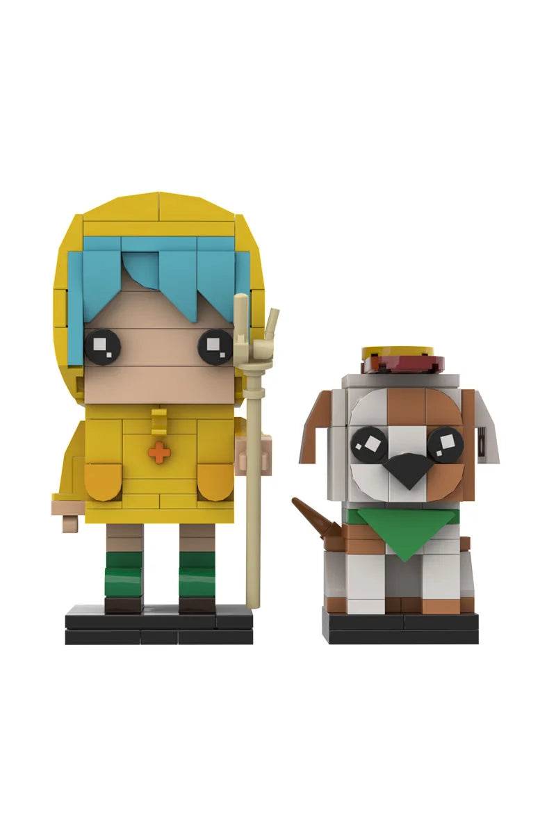 MOC Luce BrickheadZ Model Building Blocks Anime Girl Figure Building Bricks MOC - ToylandEU