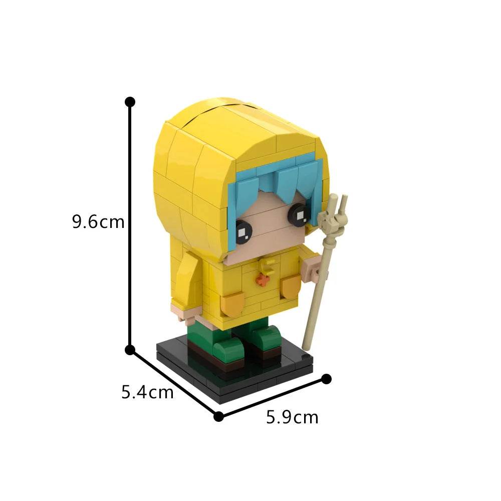 MOC Luce BrickheadZ Model Building Blocks Anime Girl Figure Building Bricks MOC - ToylandEU
