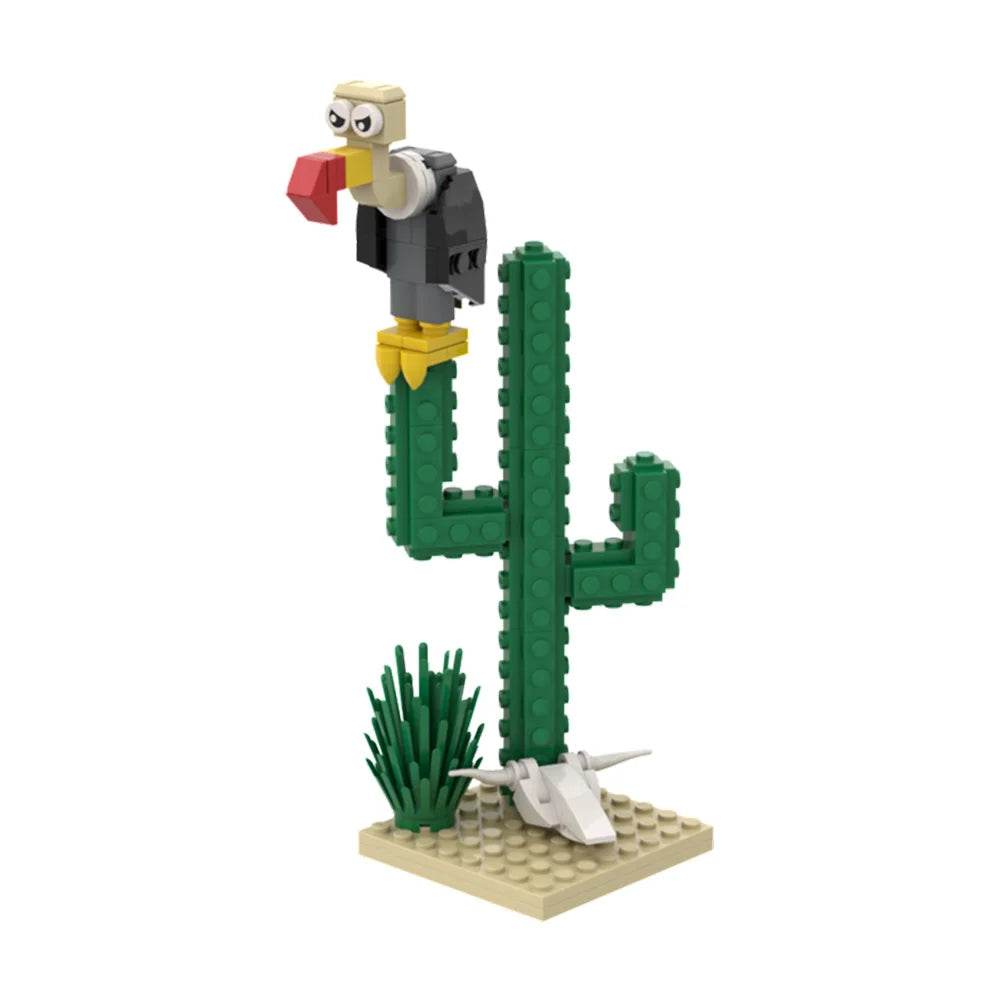 MOC Lucky Luke Comic Cactus Building Blocks DIY STEM Toys Building Bricks MOC - ToylandEU