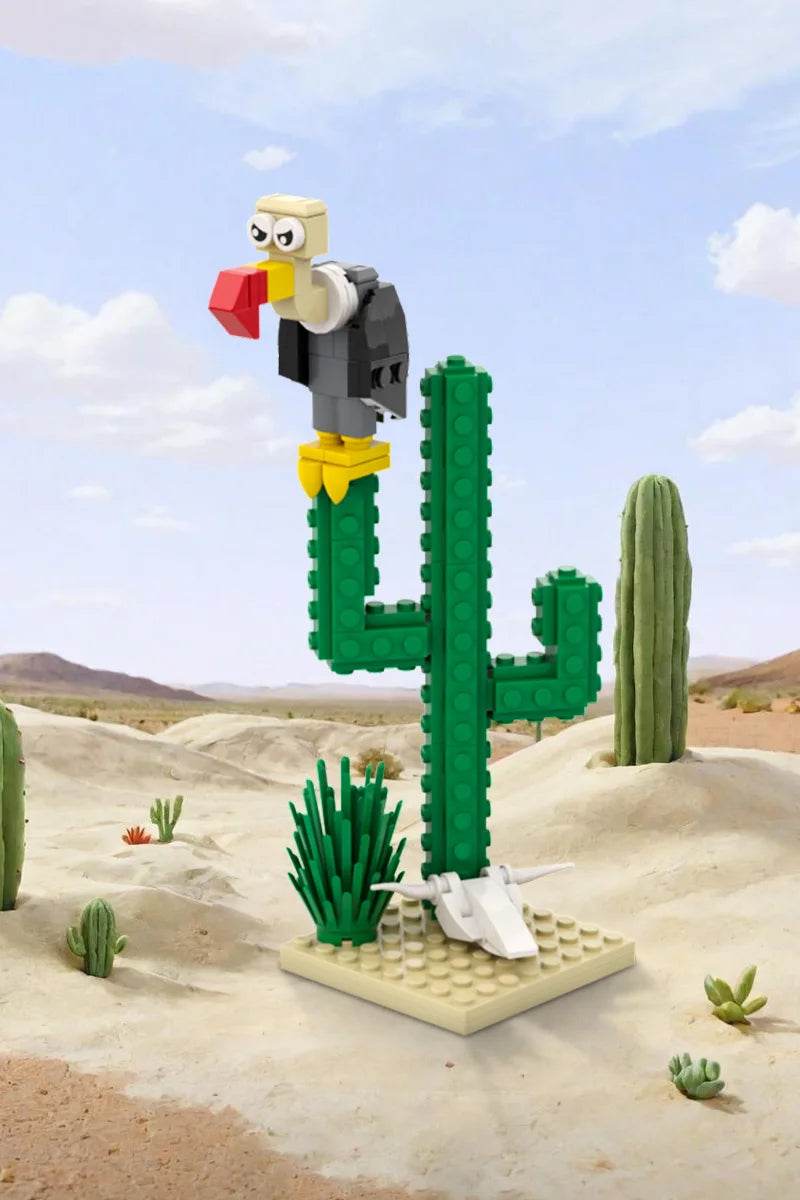 MOC Lucky Luke Comic Cactus Building Blocks DIY STEM Toys Building Bricks MOC - ToylandEU