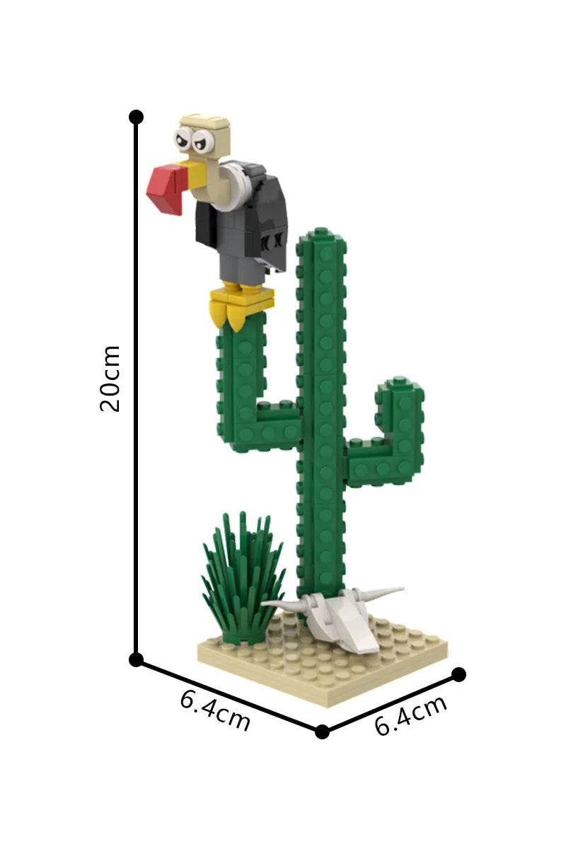 MOC Lucky Luke Comic Cactus Building Blocks DIY STEM Toys Building Bricks MOC - ToylandEU