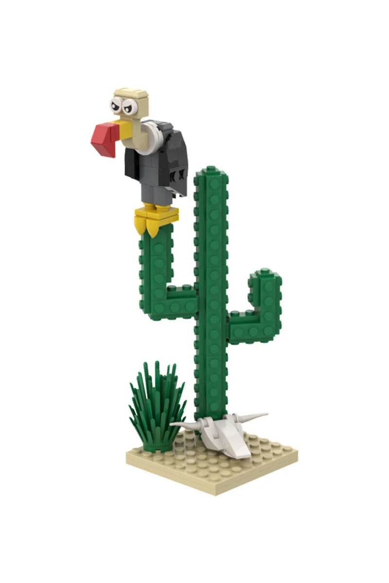 MOC Lucky Luke Comic Cactus Building Blocks DIY STEM Toys Building Bricks MOC - ToylandEU