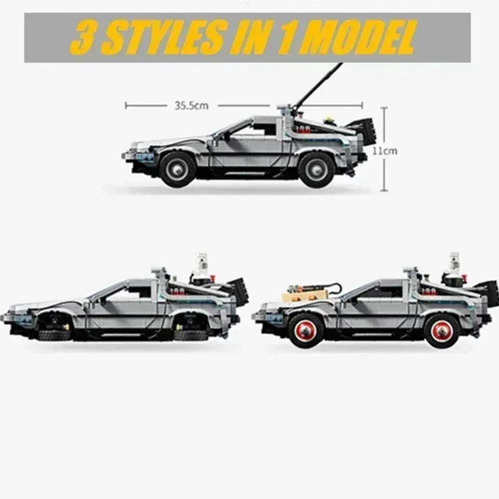 MINISOCN DeLorean Time Machine Building Blocks 10300 Compatible For Kids - ToylandEU