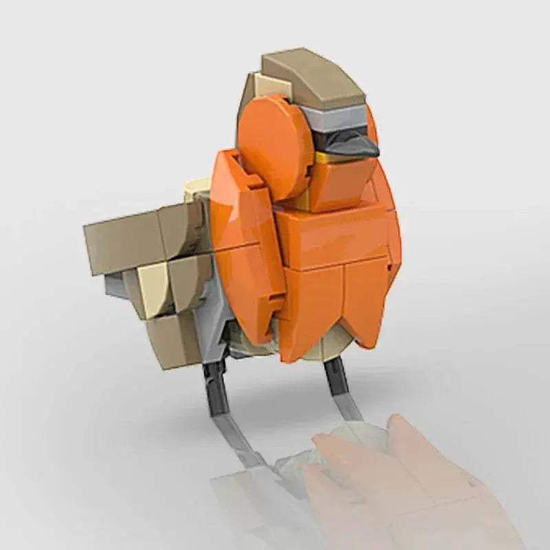 MOC-132640 Birds Blue Tit Redbreast Building Blocks Gift Building Bricks MOC - ToylandEU