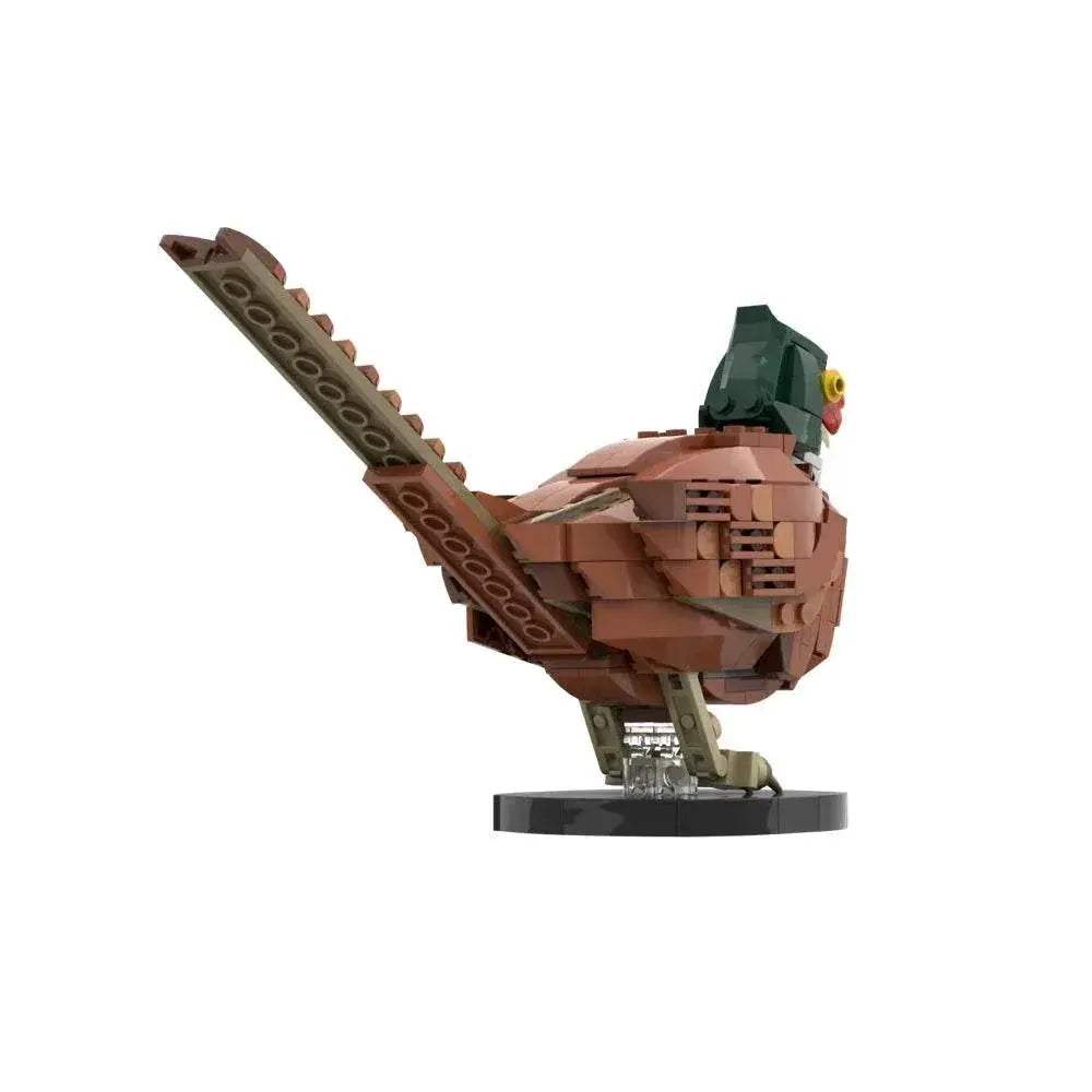 MOC-183592 Pheasant Building Blocks Cute Bird Series Gift Building Bricks MOC - ToylandEU