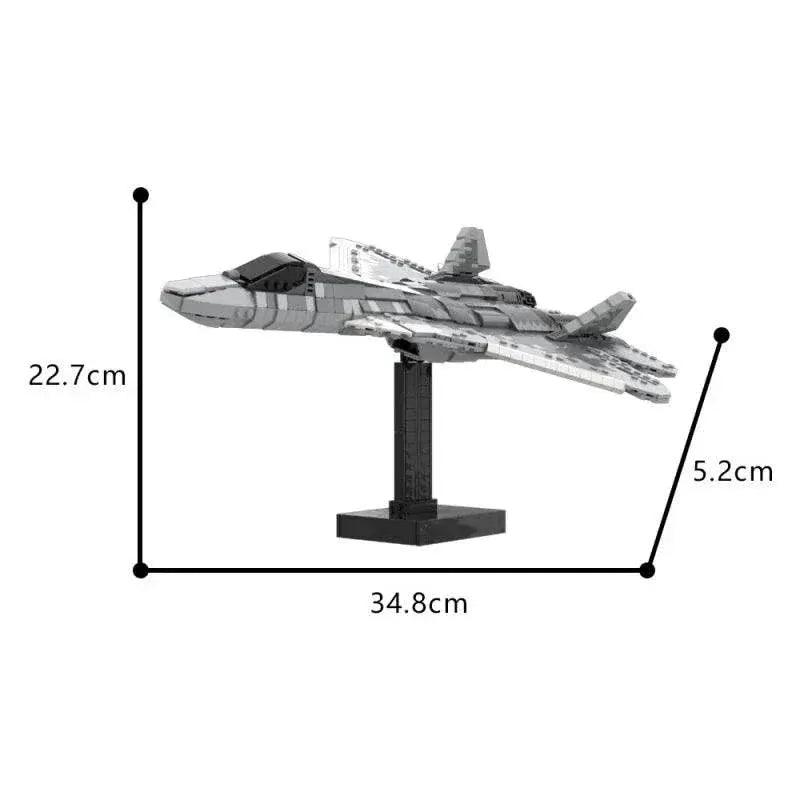  MOC MOC-186106 Su - 57 Felon Fighter Model Building Blocks Building Bricks MOC -  ToylandEU™