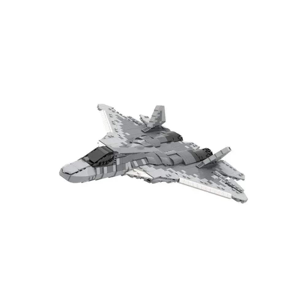MOC-186106 Su - 57 Felon Fighter Model Building Blocks Building Bricks MOC - ToylandEU