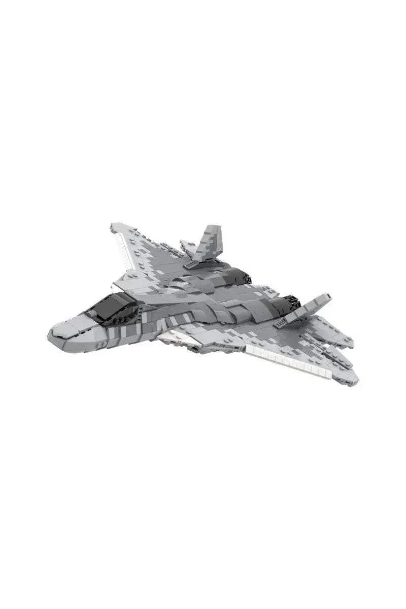 MOC-186106 Su - 57 Felon Fighter Model Building Blocks Building Bricks MOC - ToylandEU