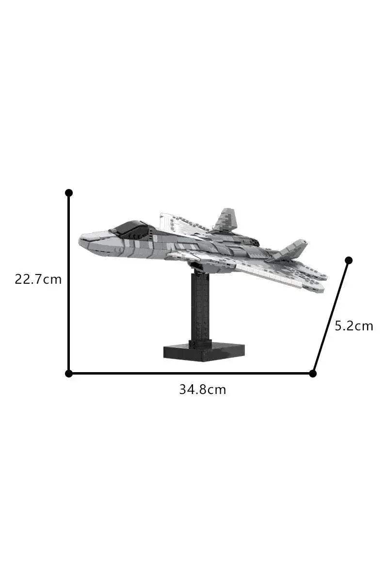 MOC-186106 Su - 57 Felon Fighter Model Building Blocks Building Bricks MOC - ToylandEU