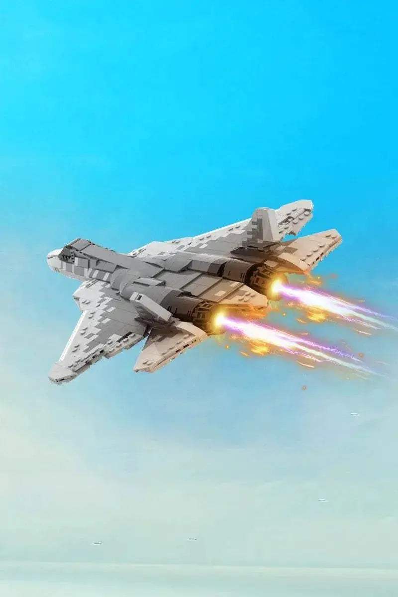 MOC-186106 Su - 57 Felon Fighter Model Building Blocks Building Bricks MOC - ToylandEU