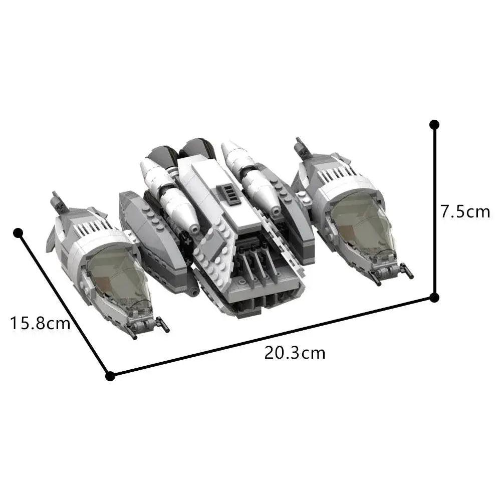  MOC MOC-188625 B-Wing-Striker Building Blocks Space Battleship Building Bricks MOC -  ToylandEU™