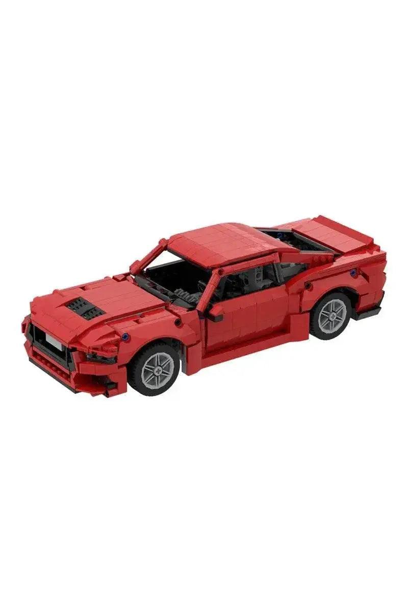  MOC MOC 2025 Ford Mustang GT Model Building Blocks Red Luxury Sports Car Assembly Brick Building Bricks MOC Adult Gift -  ToylandEU™