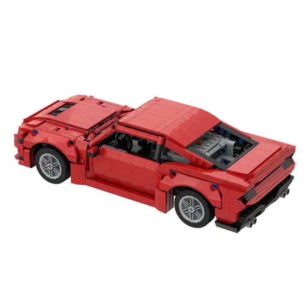 MOC 2025 Ford Mustang GT Model Building Blocks Red Luxury Sports Car Assembly Brick Building Bricks MOC Adult Gift - ToylandEU