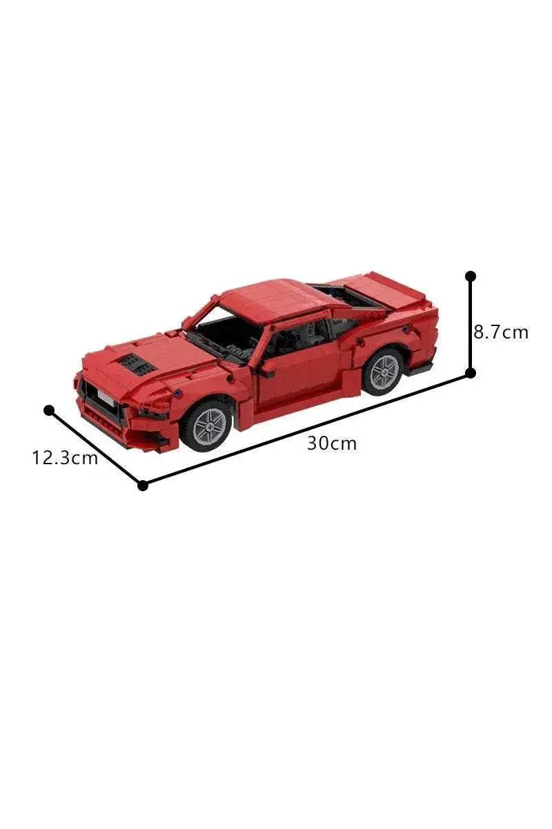 MOC 2025 Ford Mustang GT Model Building Blocks Red Luxury Sports Car Assembly Brick Building Bricks MOC Adult Gift - ToylandEU