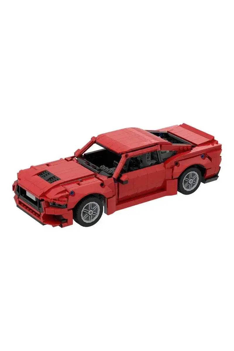 MOC 2025 Ford Mustang GT Model Building Blocks Red Luxury Sports Car Assembly Brick Building Bricks MOC Adult Gift - ToylandEU