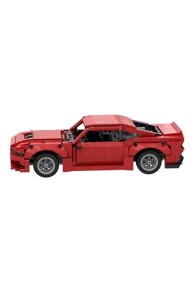 MOC 2025 Ford Mustang GT Model Building Blocks Red Luxury Sports Car Assembly Brick Building Bricks MOC Adult Gift - ToylandEU