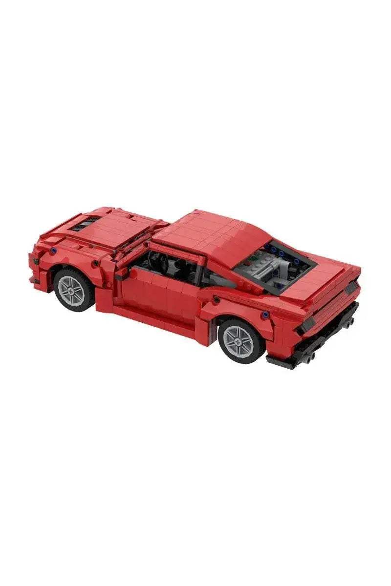 MOC 2025 Ford Mustang GT Model Building Blocks Red Luxury Sports Car Assembly Brick Building Bricks MOC Adult Gift - ToylandEU
