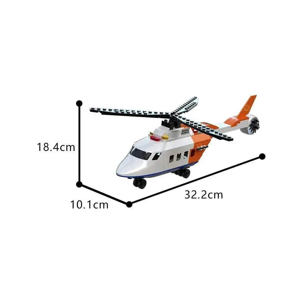 MOC 3in1 Aircraft Model Building Blocks City Series Air Cargo Aircraft Control Tower Building Bricks MOC - ToylandEU