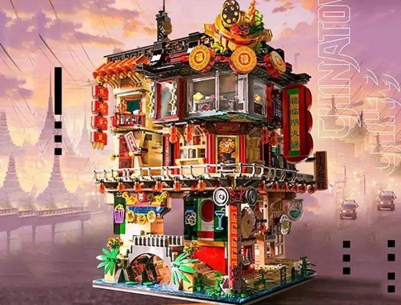  4653PCS Creative Expert City Street View Chinatown Model -  ToylandEU™