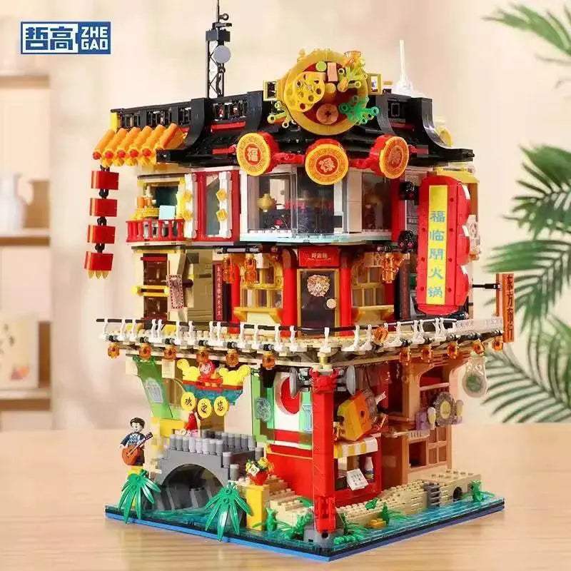  4653PCS Creative Expert City Street View Chinatown Model -  ToylandEU™
