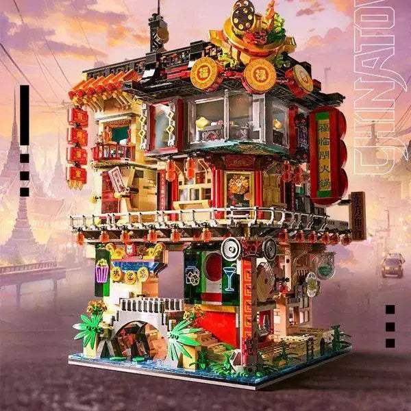  4653PCS Creative Expert City Street View Chinatown Model -  ToylandEU™