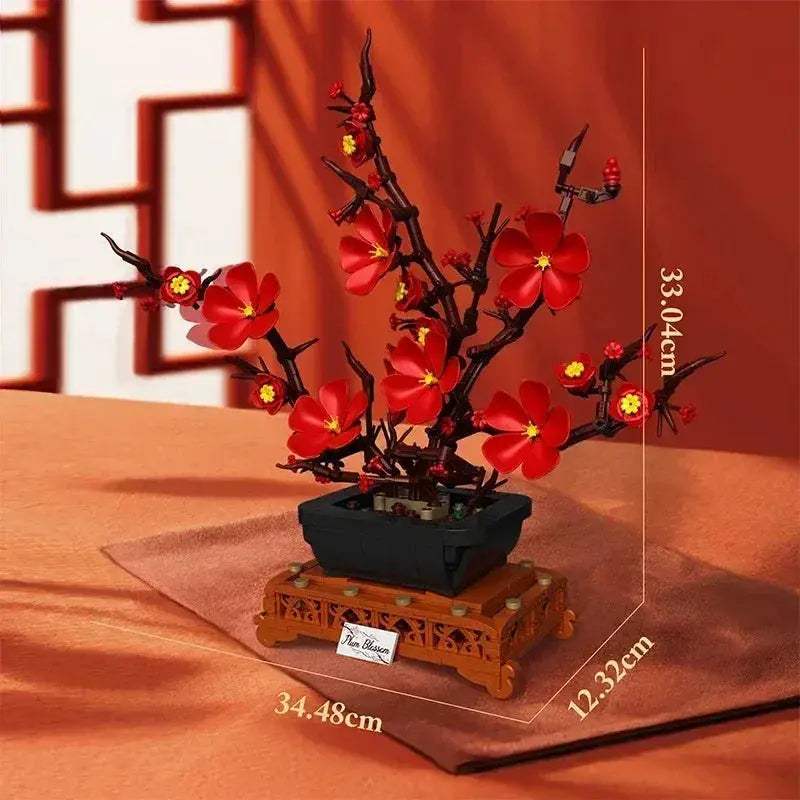 MOC MOC 669 Pieces Plum Blossom Bonsai Lego Compatible Building Blocks Set - ToylandEU