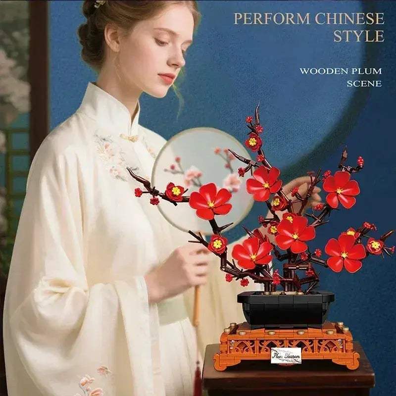 MOC MOC 669 Pieces Plum Blossom Bonsai Lego Compatible Building Blocks Set - ToylandEU
