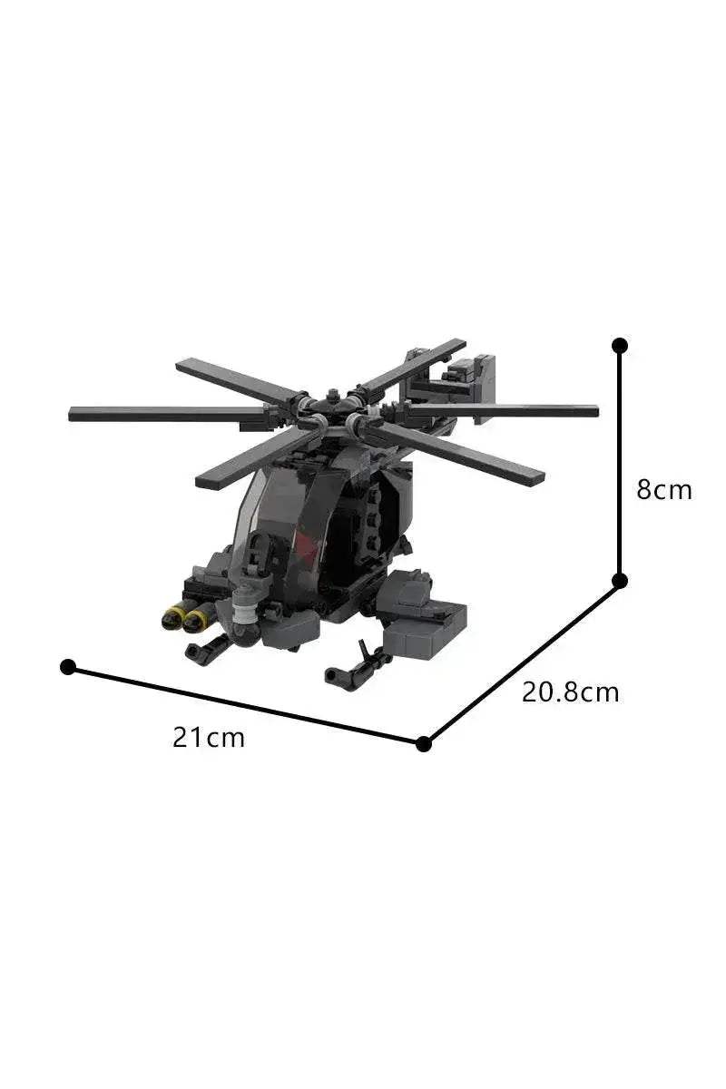 MOC AH-7 Notar Aircraft Model Building Blocks Building Bricks MOC Gift - ToylandEU