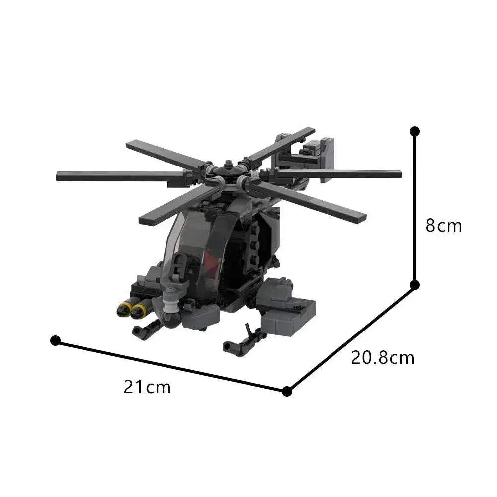 MOC AH-7 Notar Aircraft Model Building Blocks Building Bricks MOC Gift - ToylandEU