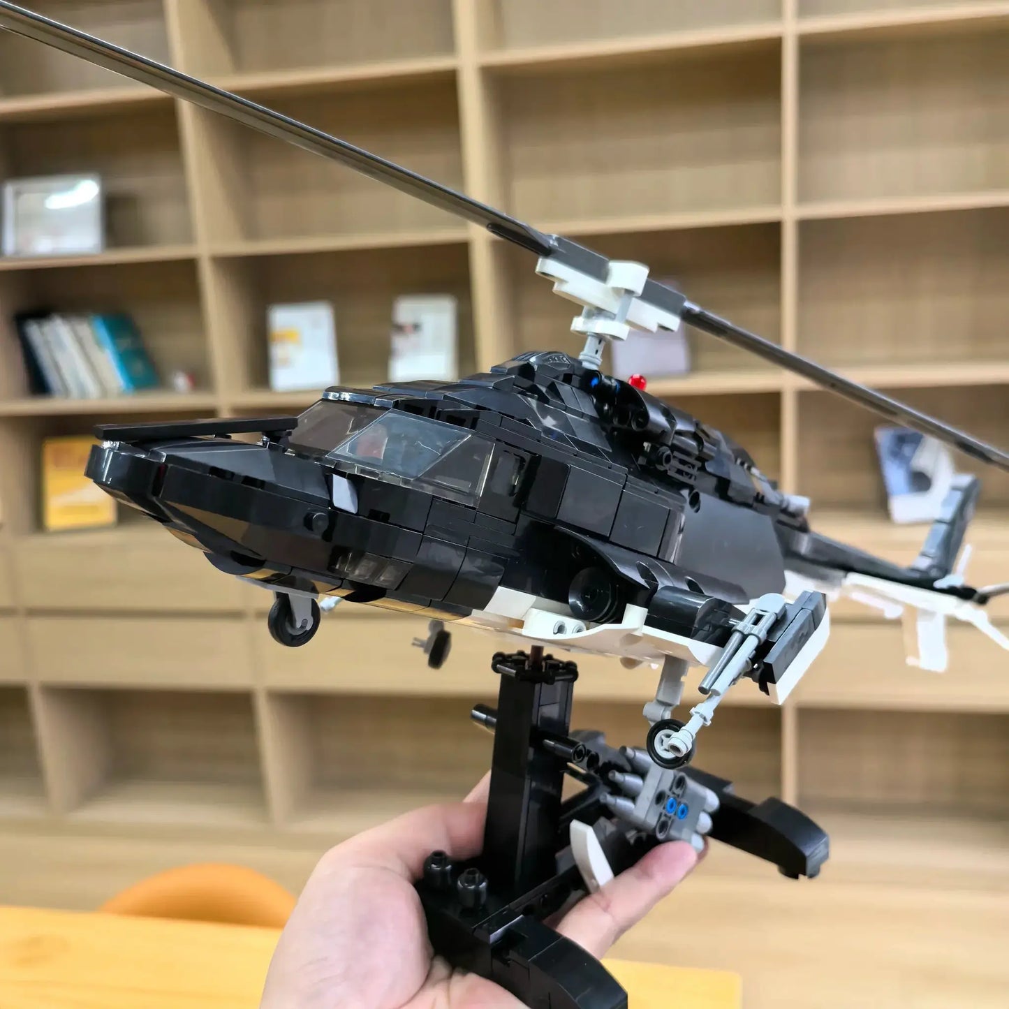 MOC MOC Airwolf Bell 222 Helicopter Lego Compatible Building Blocks DIY Assembly - ToylandEU