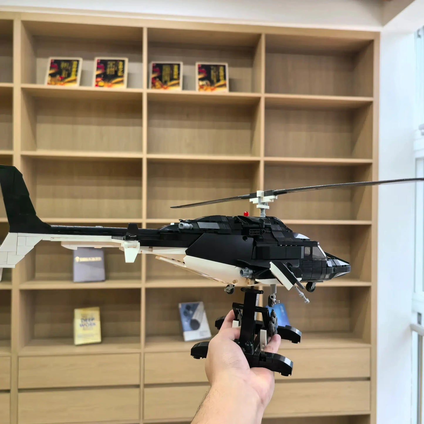 MOC MOC Airwolf Bell 222 Helicopter Lego Compatible Building Blocks DIY Assembly - ToylandEU